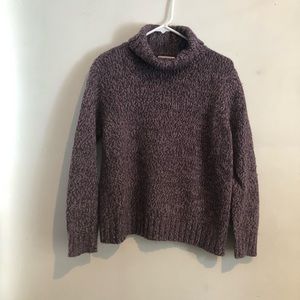 Jones New York, multi plum colored, turtleneck sweater, L